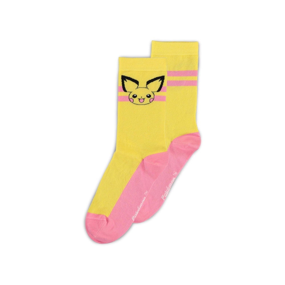 Pokémon - Piplup, Pichu and Jigglypuff Crew (3 Pack) Socken - Mehrfarben